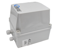 Power supply unit with relay for waste oil pumps, enclosed 24VDC 5A - 230V, used when there are more than 2 waste oil solenoid valves in the system.