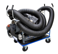 Exhaust trolley 6 with fan, exhaust reel and 10 meters hoses