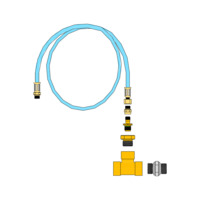 Safety Kit for preventing overpressure, brass
