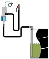 Installation kit for a remote wall mounted air operated pump. For drum or IBC (excl. FRL)