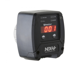 Pulse meter with display and status indicator Pulse meter with display and status indicator