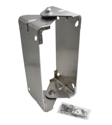 Pivoting wall bracket in stainless steel for LOR-Series hose reels