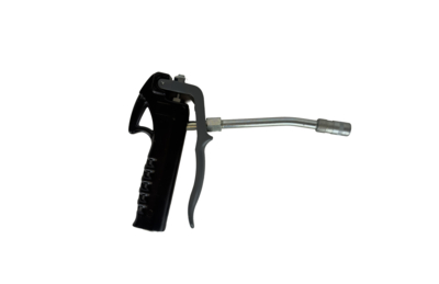 Grease control valve with rigid outlet and hydraulic connector