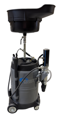 Waste oil unit 100 L with suction pump 1:1 and strainer