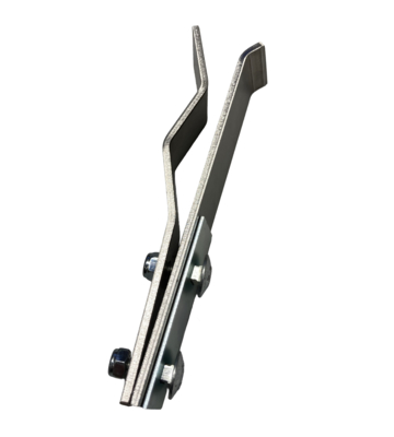 Spring clip for stacker nozzles.